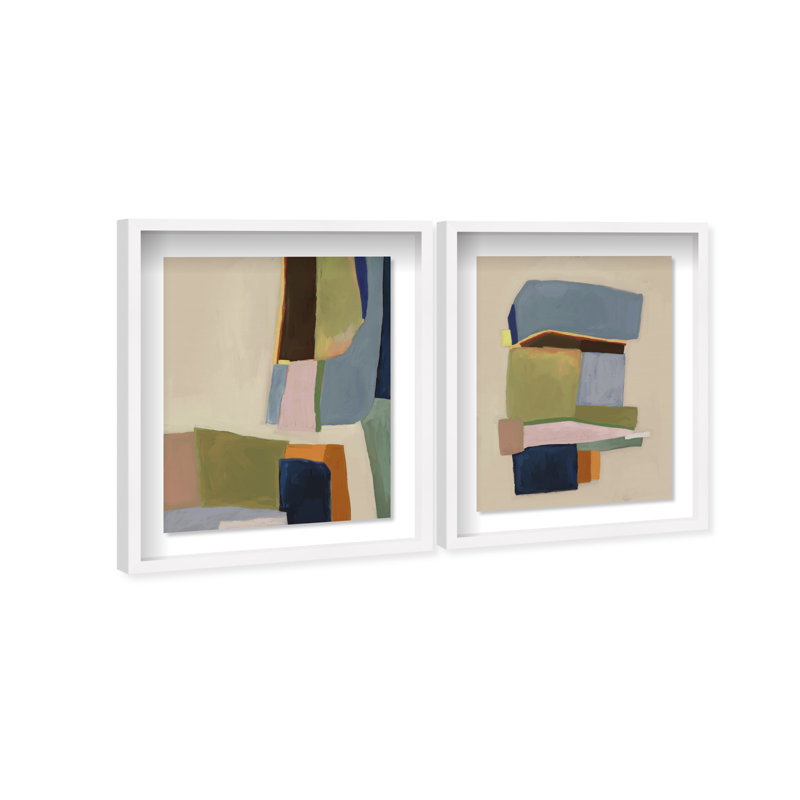 Colro View Set Set by Oliver Gal, 46.5" H x 37.5" W, White Shadowbox