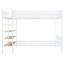 Lit superposé simple au-dessus d'un lit double en métal avec tablettes à 5 niveaux-1536122455
