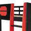 Twin Size Wooden Loft Bed with Desk, Multi-Tier Storage Shelves-38137811