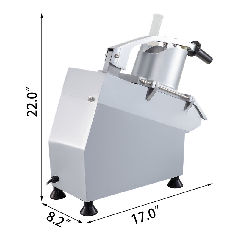 Commercial Stainless Steel Variable Speed Food Processor with 6 Blades