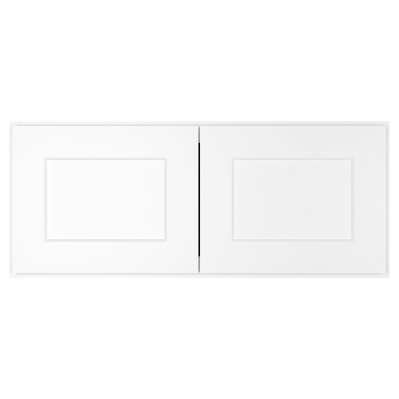 Armoire murale prête à assembler 2 portes, Shaker pierre grise, L 30 po x H 12 po x P 12 po