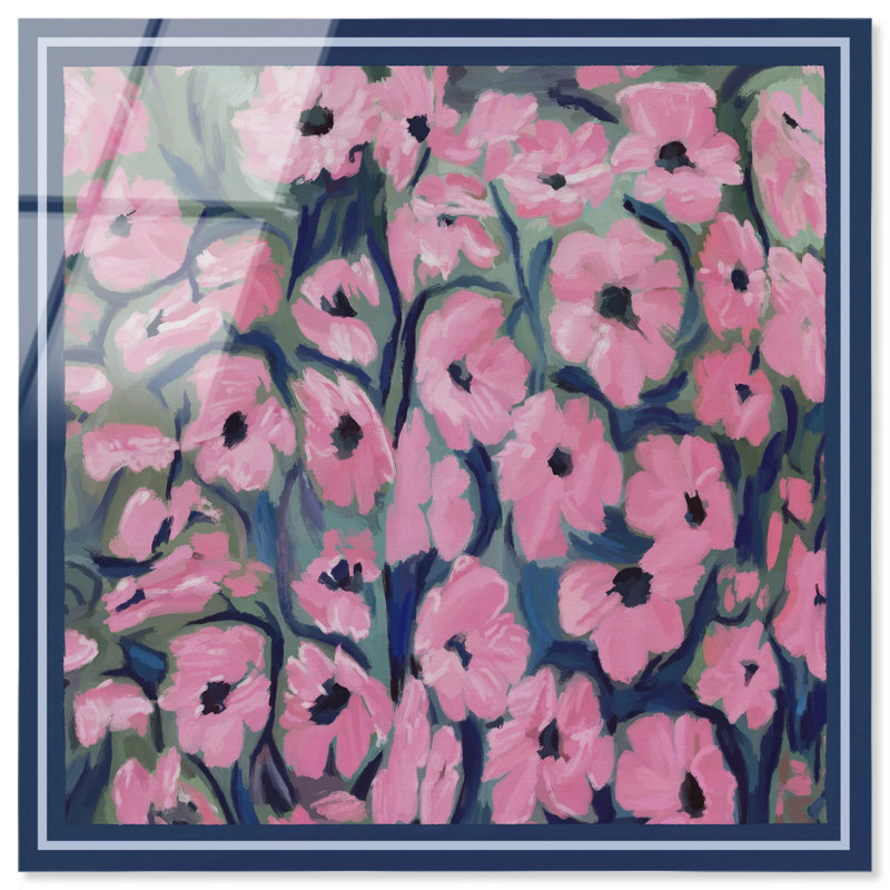 Night Blooms Acrylic Painting Print, 12"H x 12"W, High-Gloss Acrylic Print