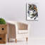  «Red Wolf Head and Bird Feathers» par Kajenna, art mural sur toile, 18 po x 26 po-760308030