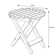 Table d'appoint d'extérieur pliante Brently