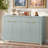 Lateasa Fluted Sideboard with Drawers, Doors & Adjustable Shelves-114114611