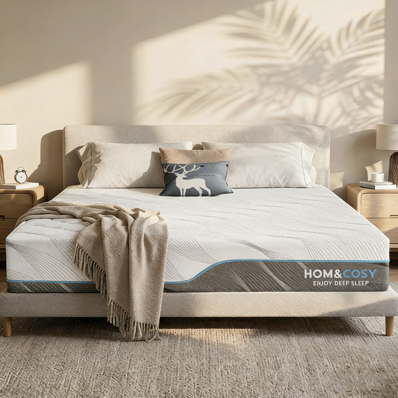 Firm Flippable Mattress – Dual-Side Comfort For Back Pain Relief, 12", Queen