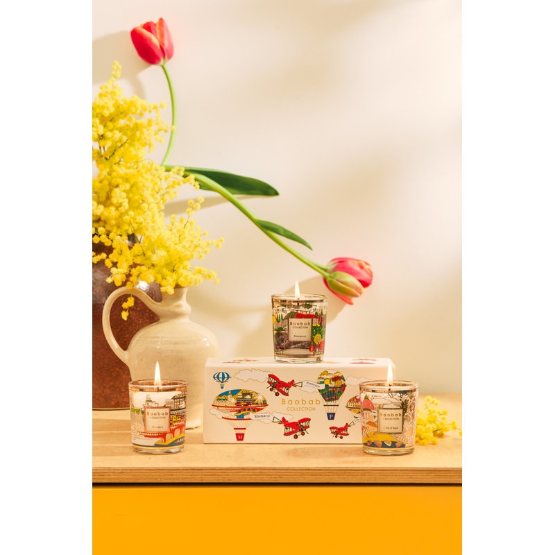 TRIO TRAVEL CANDLES PROVENCE-MONACO-COTE D'AZUR