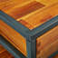 Table basse moderne avec deux tiroirs et une tablette inférieure Klotilde