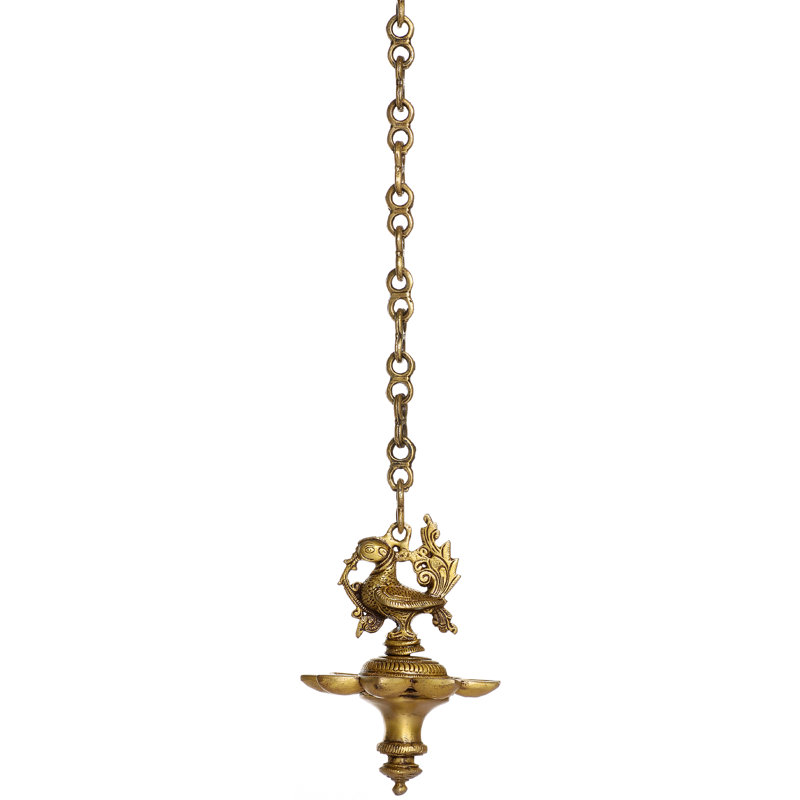 Lampe suspendue paon