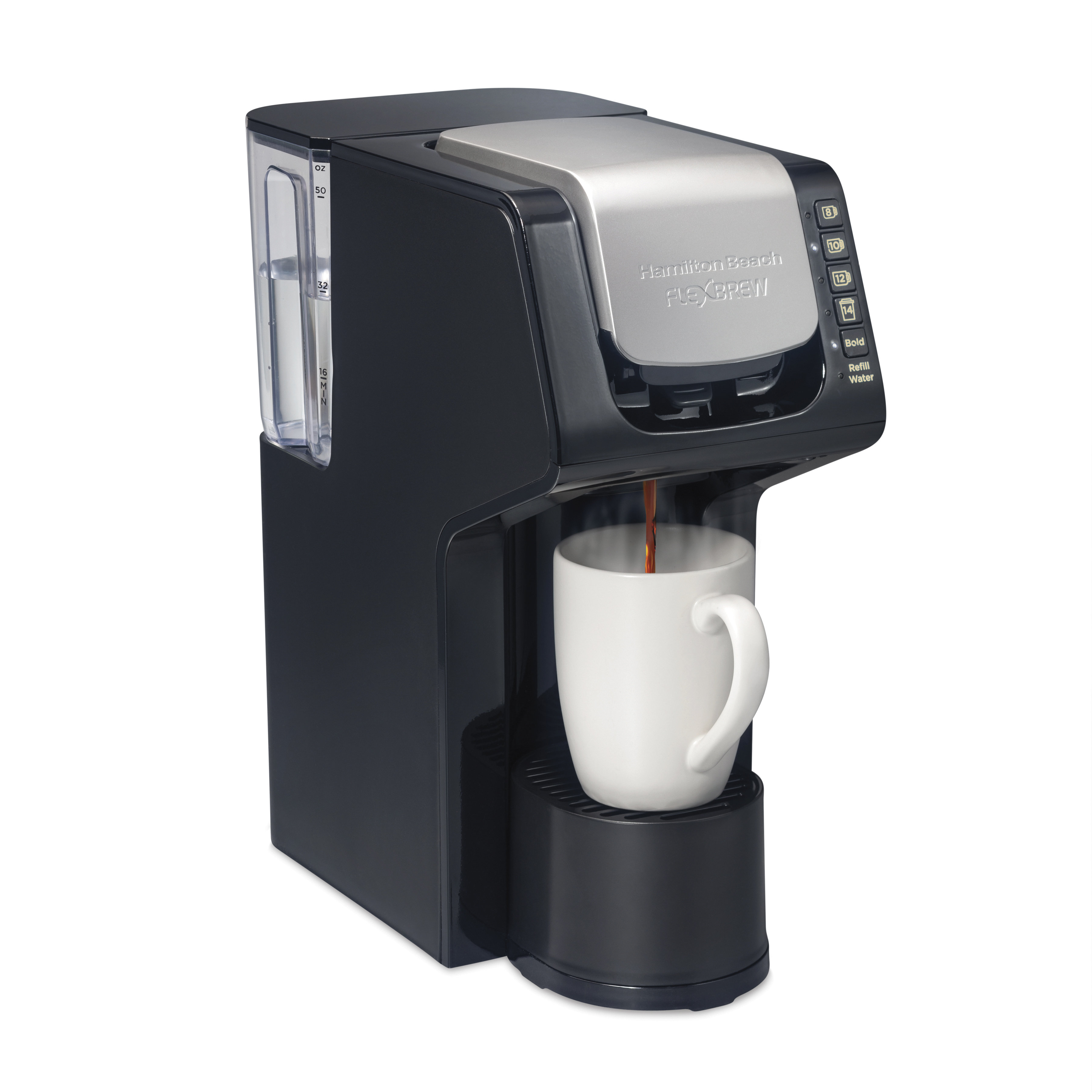 Hamilton Beach® FlexBrew® Single-Serve Coffee Maker with 50 oz. Removable  Reservoir