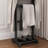 Accent Portable Garment Rack, Clothes Valet Stand With Storage Organizer, Elegant Black Finish For Modern Homes-1016682052