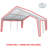 King Canopy Expandable Canopy Fitted Replacement Cover for the EX1220, White