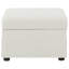 Repose-pieds avec rangement relevable hydraulique Merced Beige
