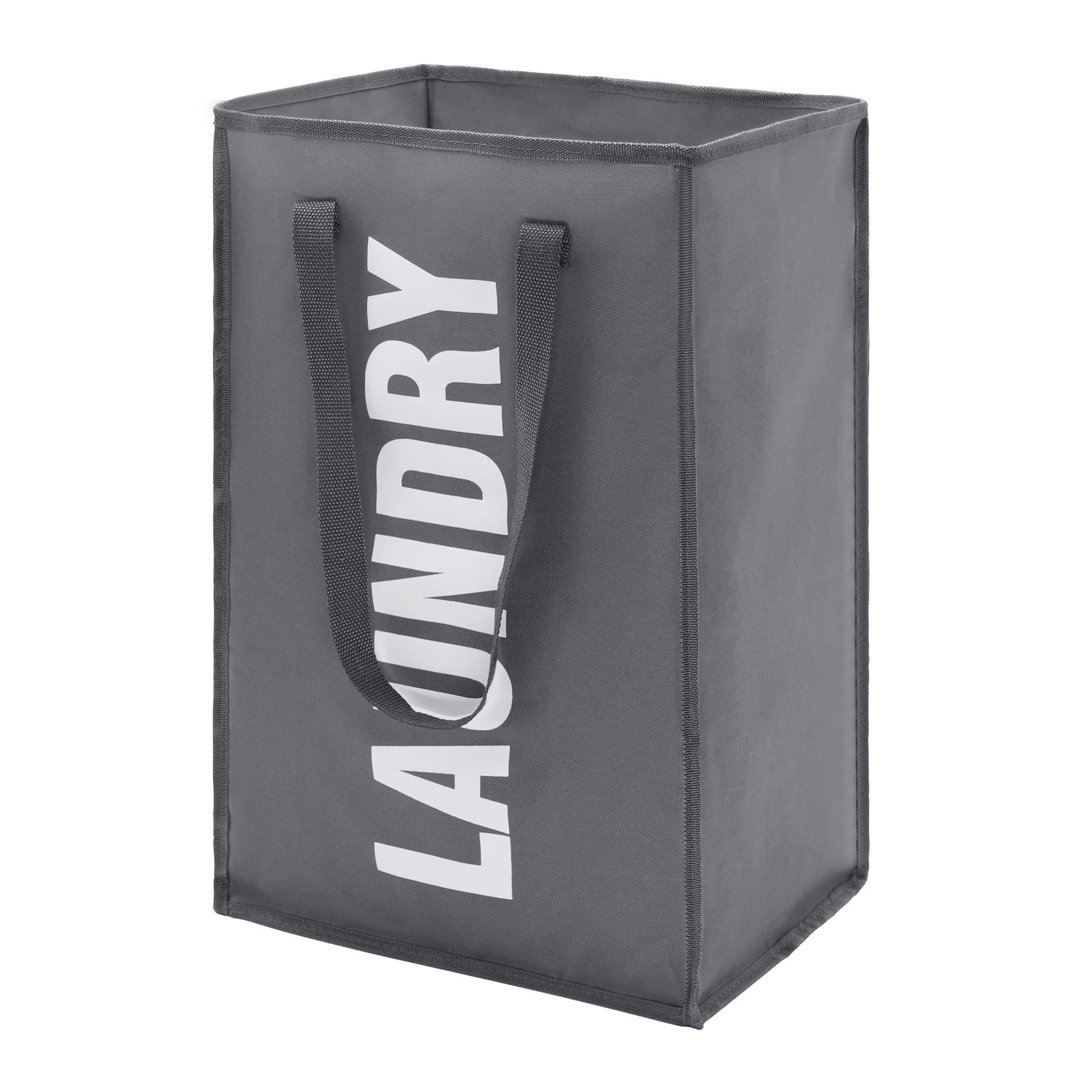 50L Laundry Basket with Handle, Collapisable Laundry Bag, Foldable Laundry Hamper Washing Storage Bin