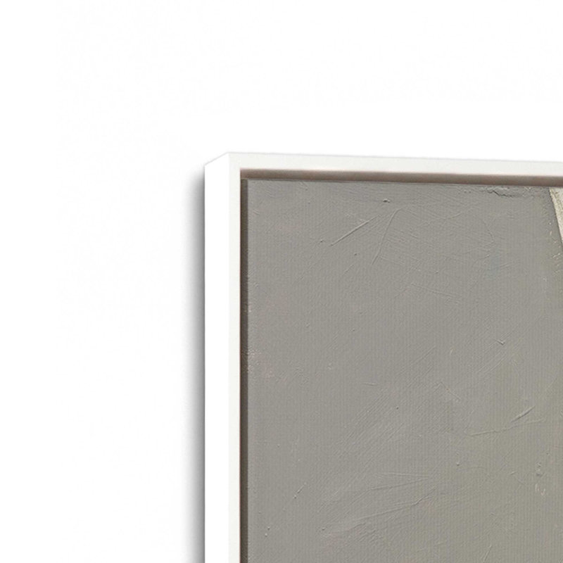 Rhythm in Neutral Shades II Canvas Print, Opaque White Floater Framed, 32.75" H x 32.75" W x 1.75" D