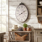 Trappe Manufactured Wood Wall Clock