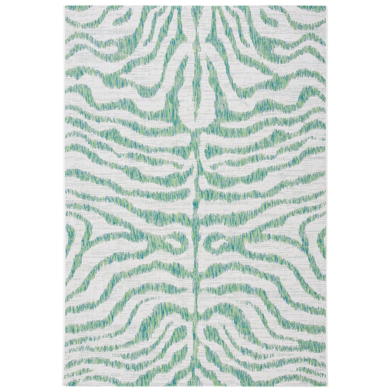 Tiltonsville Performance Animal Print Indoor/Outdoor Area Rug, Rectangle 6'7" x 9'6"