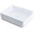 Novatto 16.5'' Glossy White Ceramic Rectangular Bathroom Sink
