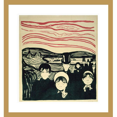 Anxiety by Edvard Munch -Framed Giclee Print