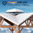 Wedgewood 12' x 12' Premium Cedar  Wood Framed Hard Top Patio Gazebo With 2-Tier Metal Gable Roof