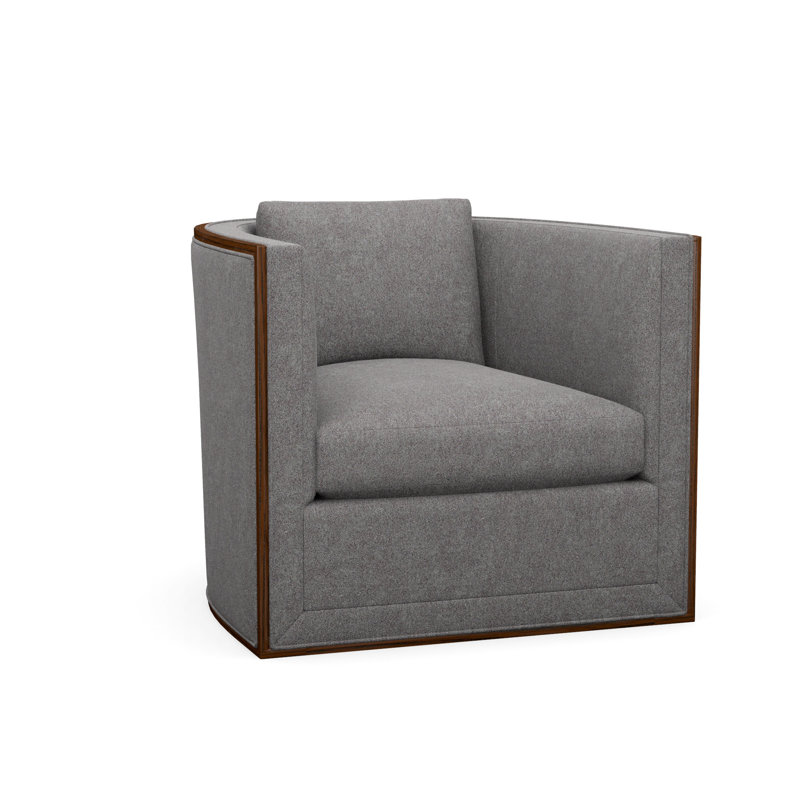 Chaise d'appoint Brett, Expresso, Storm Cloud (tissu performance) 1359-95