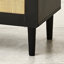 Console contemporaine avec rangement et tablette réglable