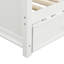 Lit de jour simple en bois avec lit gigogne simple (blanc)