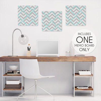 Tableau mémo mural Zig Zag