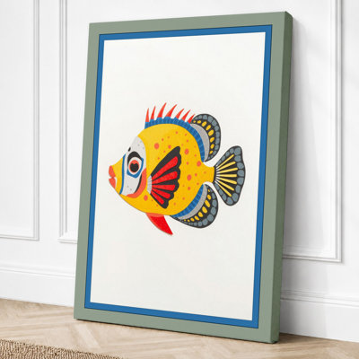 Fish Portrait Tropical - Wrapped Canvas