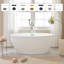 Baignoire autoportante en acrylique 59 po. X 32 po. Vanity Art-75068076