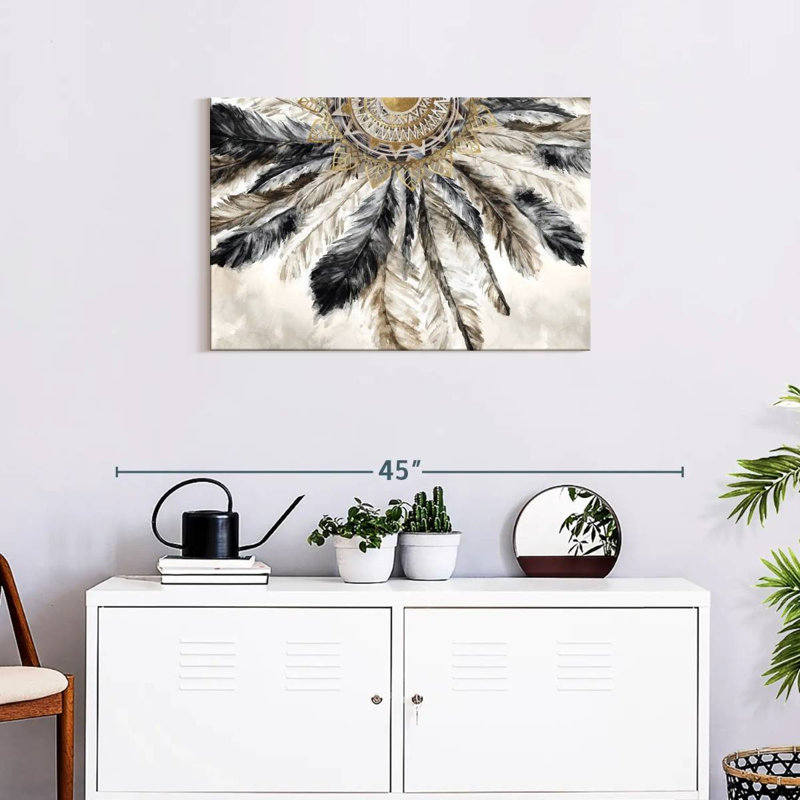 «Native American Colorful Elephant Splash», reproduction sur toile, H 20 po x l 30 po x P 1,25 po
