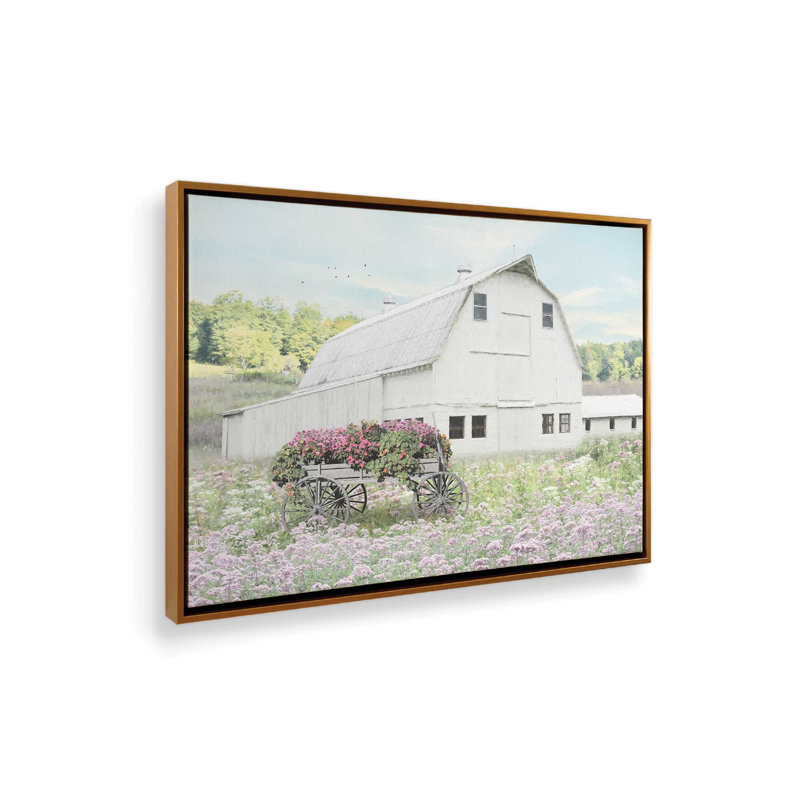 «Late Summer Day» par Lori Deiter, reproduction d'art, Toile avec cadre, L 32 po x H 24 po, Doré