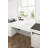 Kingston Brass Petra Galley 42-Inch Cast Iron Wall Mount Kitchen Sink With Drainboard