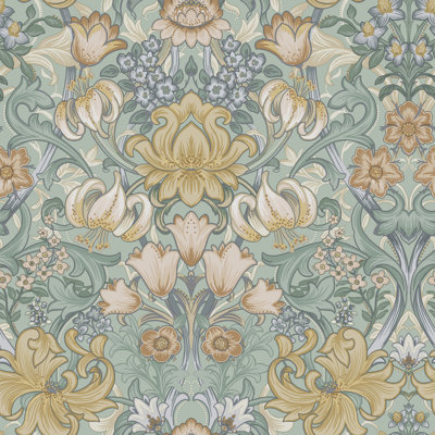 Fleurmont Floral Tapestry Non-Pasted Wallpaper