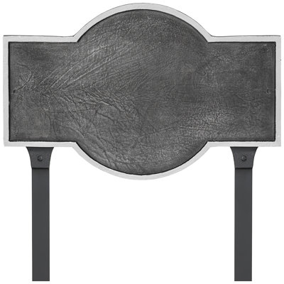 Plaque d'adresse rectangulaire avec piquets Canterbury