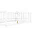 Lit de plancher simple - bois de pin blanc, pin espace, amusant pour