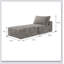 Canapé-lit convertible polyvalent avec coussin et dossier pour le confort de la maison et l’optimisation de l’espace-120350168