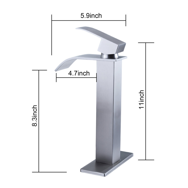Single-handle Bathroom Faucet, Brushed Nickel