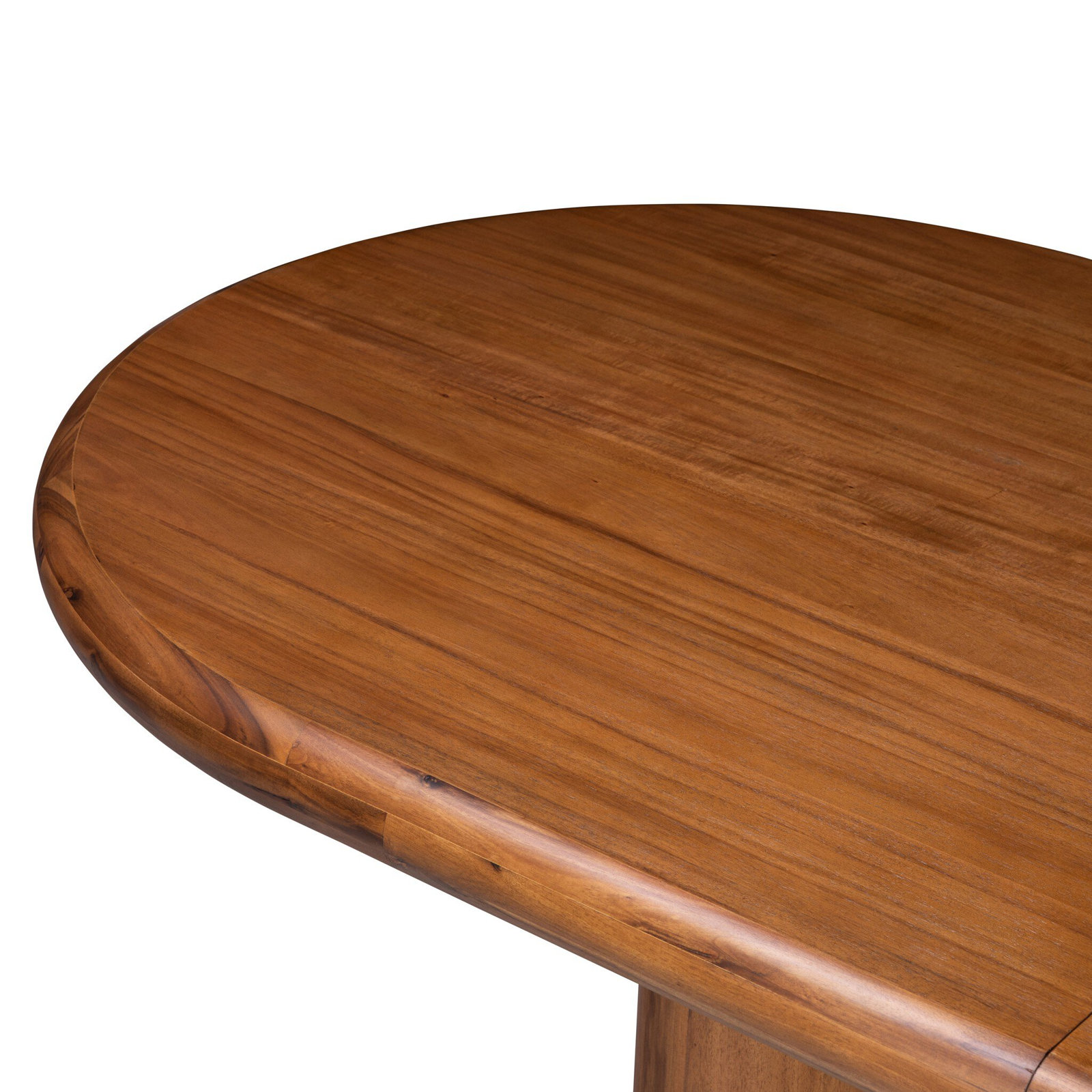 Haiden 84" Extendable Acacia Dining Table, Sandy Acacia