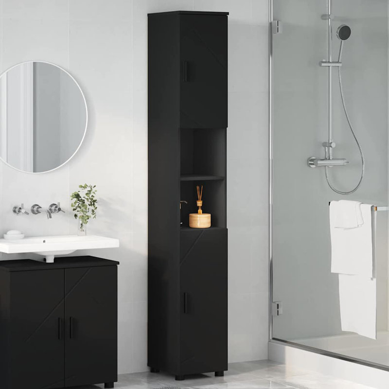 Bathroom Cabinet, Black