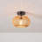 Jariel Rattan Flush Mount