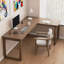 Bureau en bois massif en forme de L brun noisette-108954526-108954524
