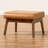 Kiger Faux Leather Ottoman
