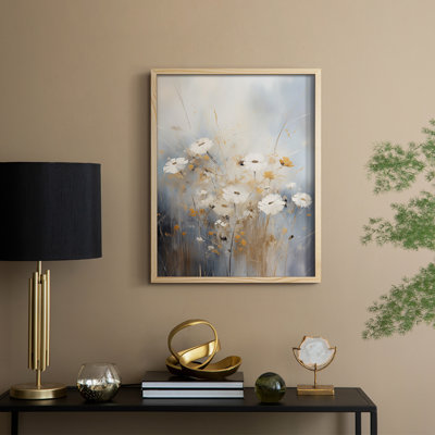 Reproduction encadrée FLORAL Series CCCCX - bois massif