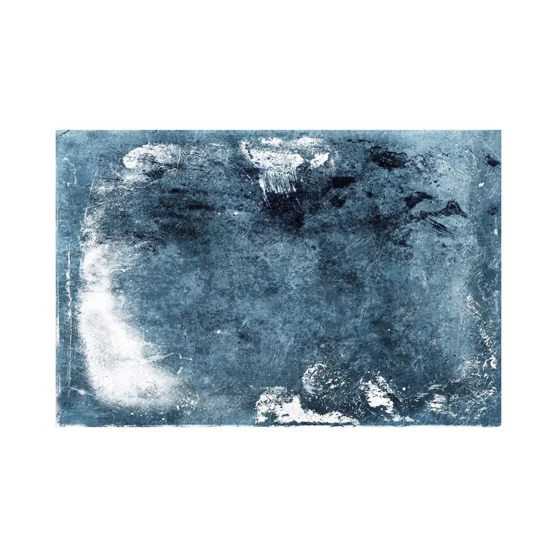 Bluestone Abstract by Mlli Villa - Print on Canvas, Wrapped Canvas, 30.48cm H x 45.72cm W x 1.91cm D