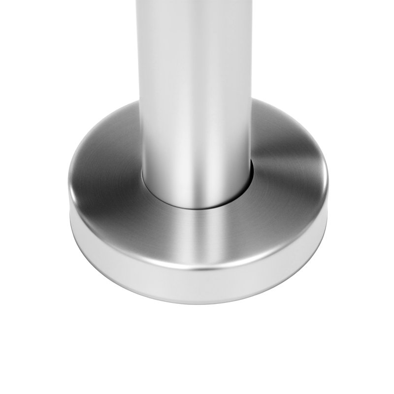 Poteau en acier inoxydable 42 po, H 43,34 po
