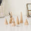 6 Piece Natural Wood Ring Holder Set