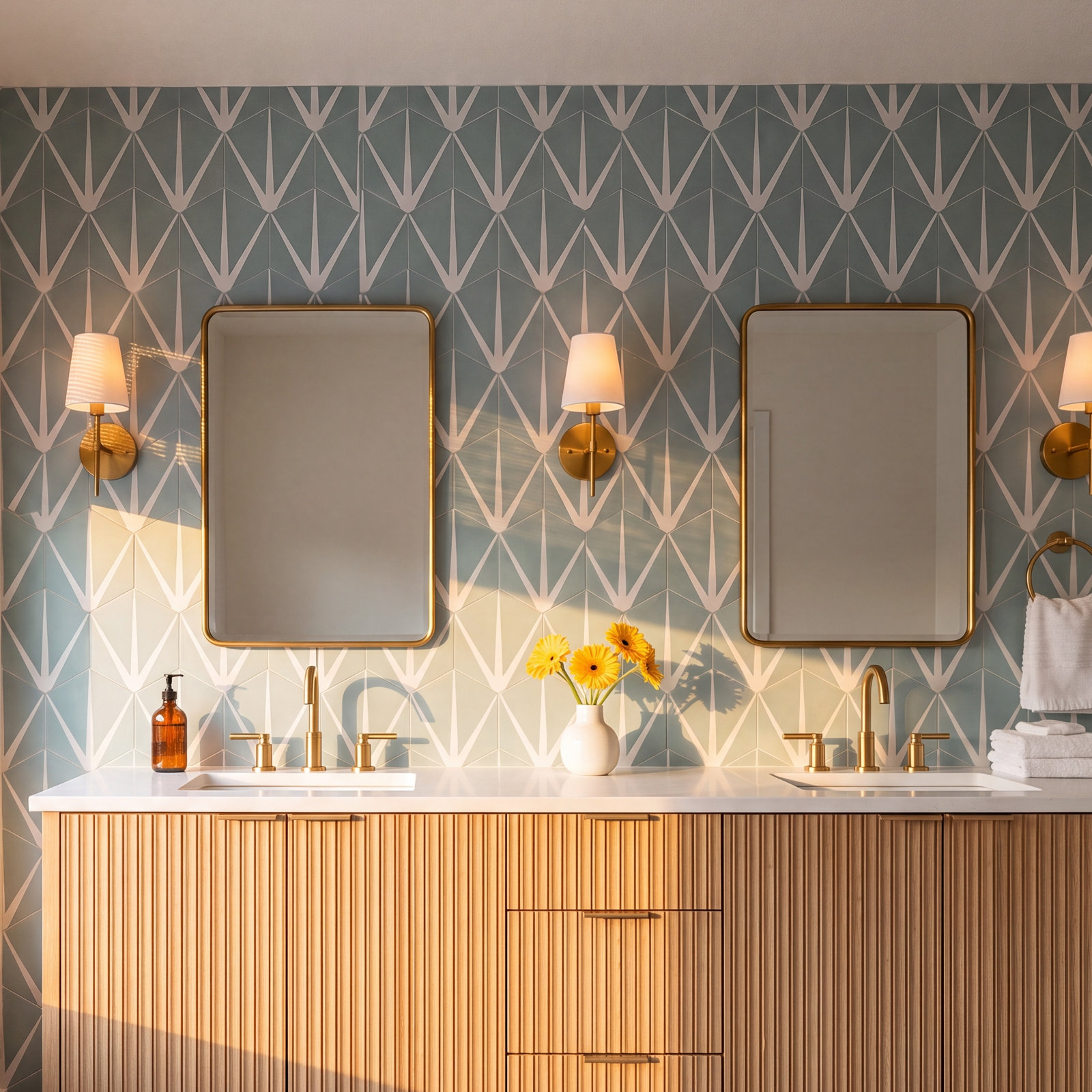 Menara 8" x 9" Cement Wall & Floor Tile
