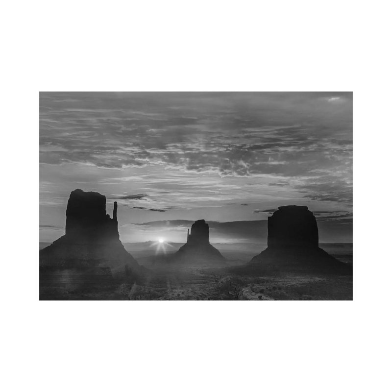 The Mittens And Merrick Butte At Sunrise, Monument Valley, Arizona by Tim Fitzharris - Wrapped Canvas Gallery-Wrapped Canvas Giclée