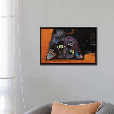 «Upside Down Kitten», reproduction sur toile